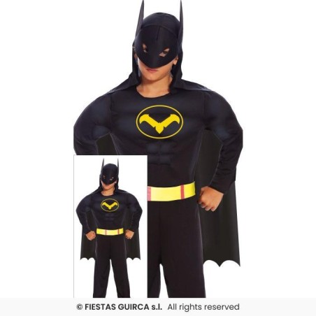 DISFRAZ BLACK HERO, INFANTIL, 3 – 4 Años